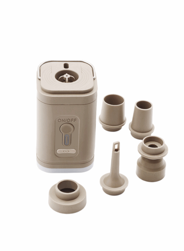 Pompka akumulatorowa do materaca + lampka LED | lekka i turystyczna