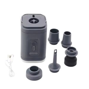 Pompka akumulatorowa z funkcją lampy LED 3w1 Szara